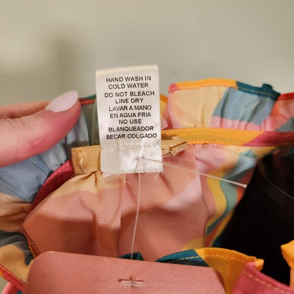 ENTRO Oversized  Ruffle Sleeve Blouse, Size S/M - Picture 9 of 11